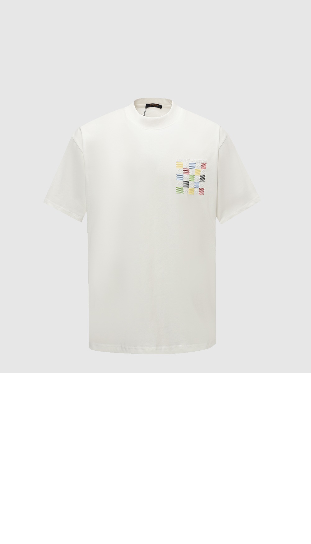 미러급레플리카사이트 | 명품레플리카 전문 쇼핑몰  | A퀄리티 - 컬러 체크 모노그램 로고 반팔티 &gt; 루이비통