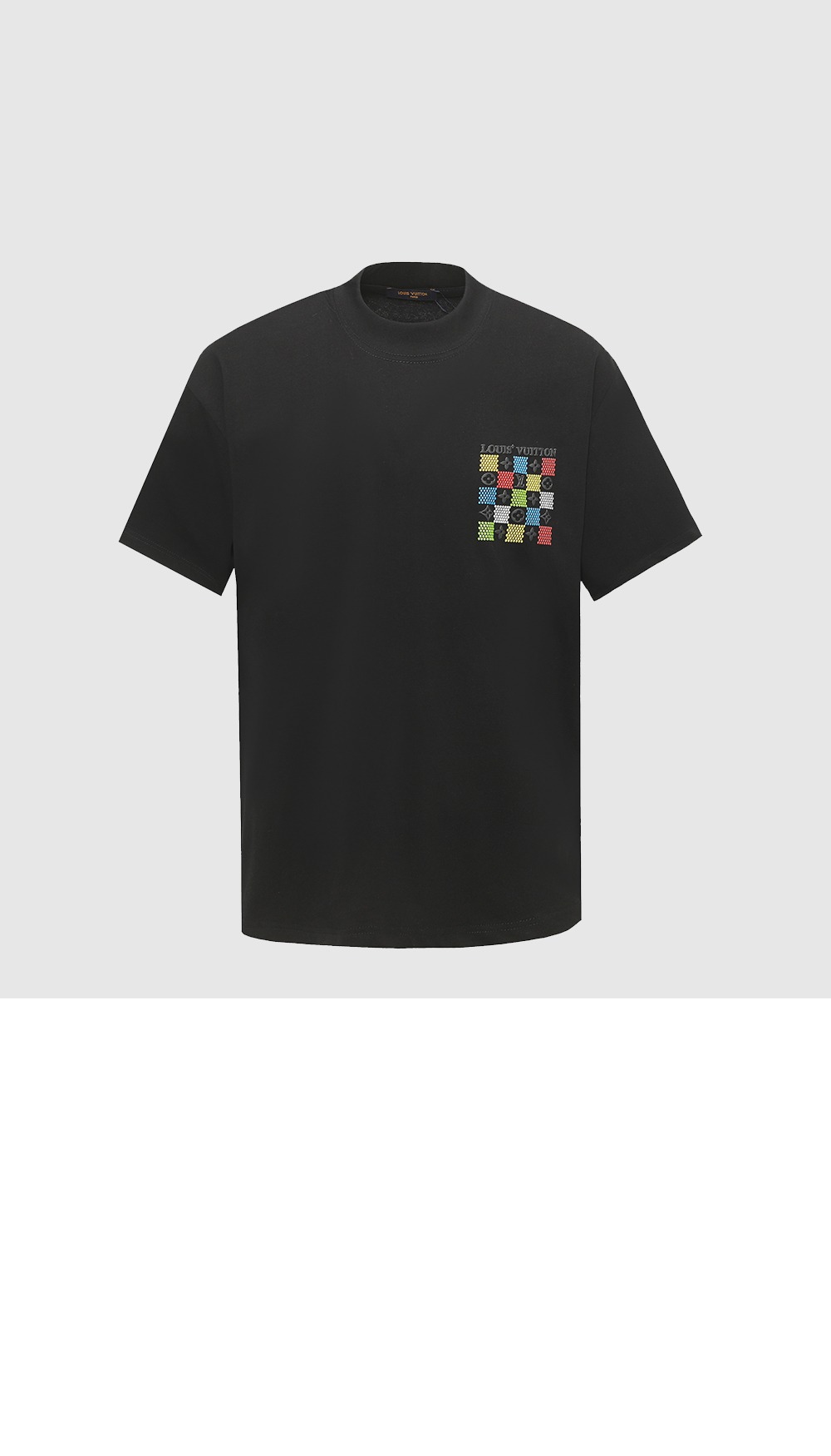 미러급레플리카사이트 | 명품레플리카 전문 쇼핑몰  | A퀄리티 - 컬러 체크 모노그램 로고 반팔티 &gt; 루이비통