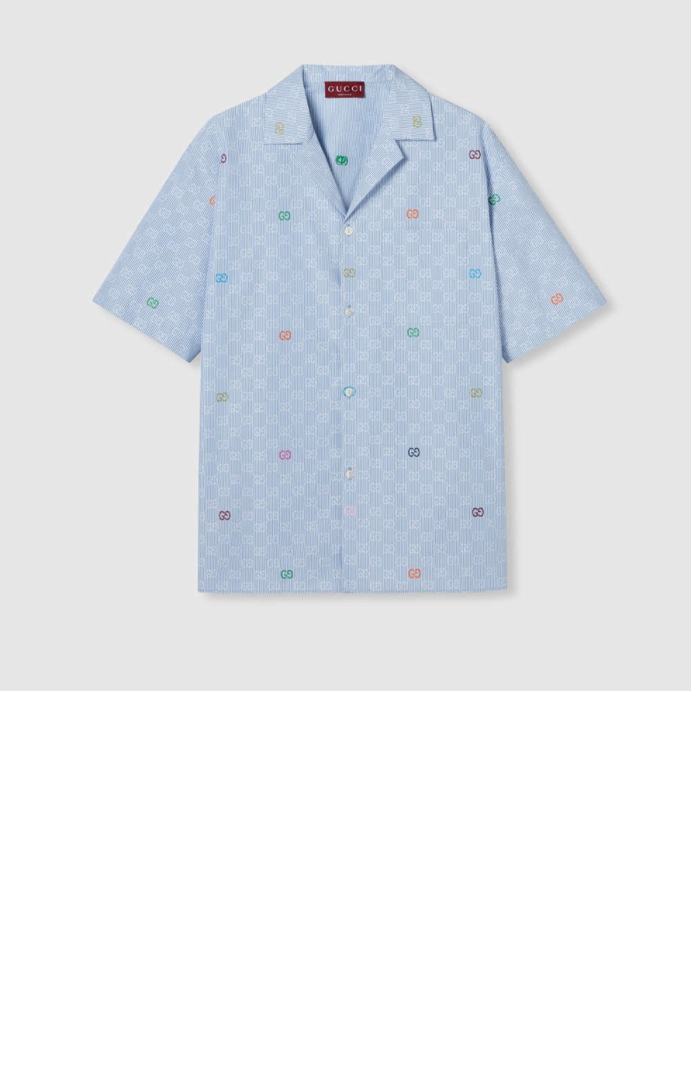 미러급레플리카사이트 | 명품레플리카 전문 쇼핑몰  | A퀄리티 - 스트라이프 코튼 볼링 셔츠 &gt; 구찌