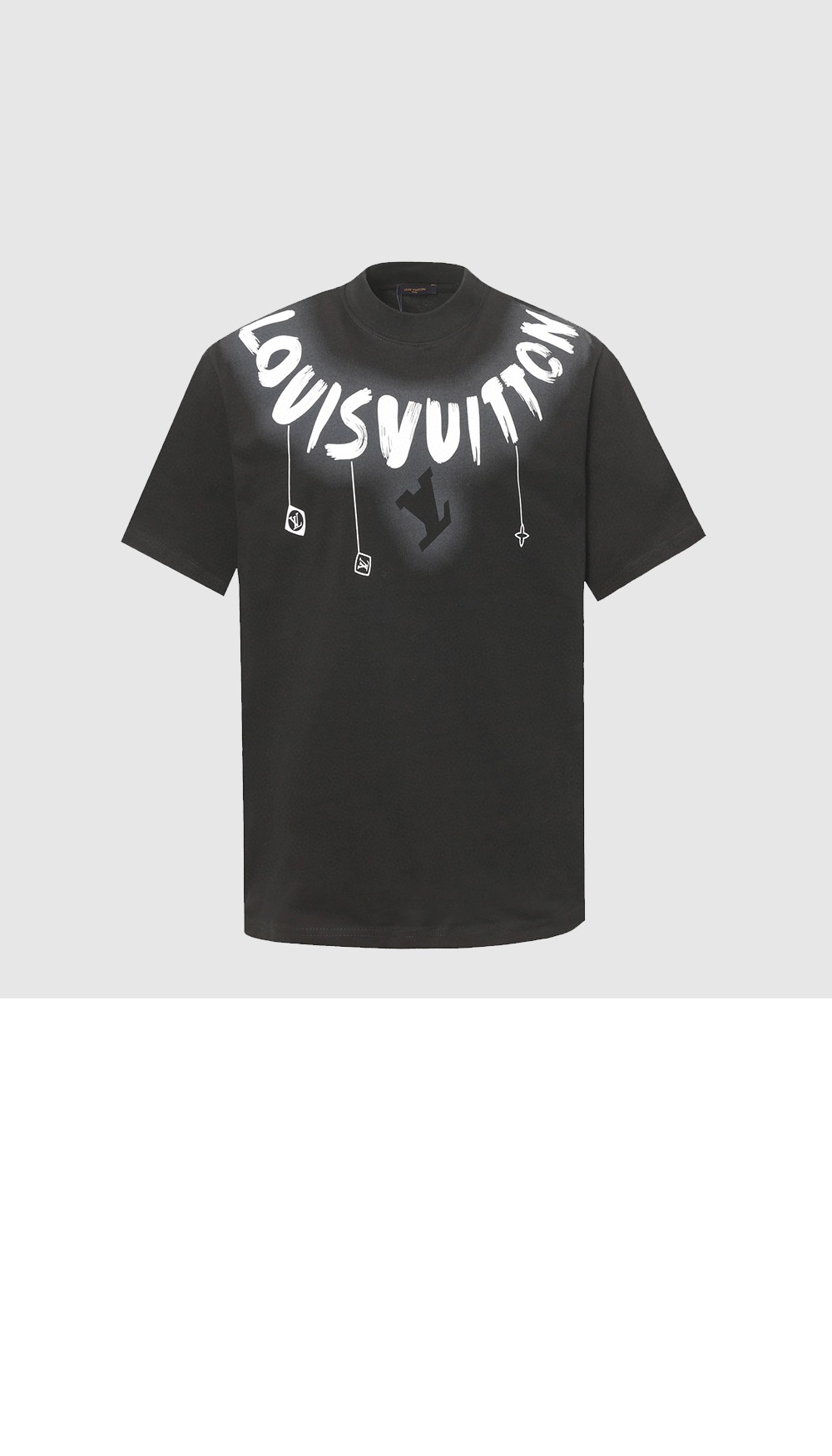미러급레플리카사이트 | 명품레플리카 전문 쇼핑몰  | A퀄리티 - 라운드 넥 그래피티 로고 숏 슬리브 코튼 티셔츠 &gt; 루이비통