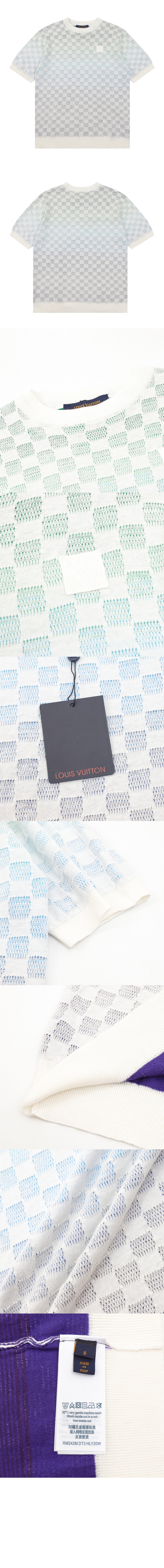 미러급레플리카사이트 | 명품레플리카 전문 쇼핑몰  | A퀄리티 - 그라데이션 자카드 니트 반팔 &gt; 루이비통