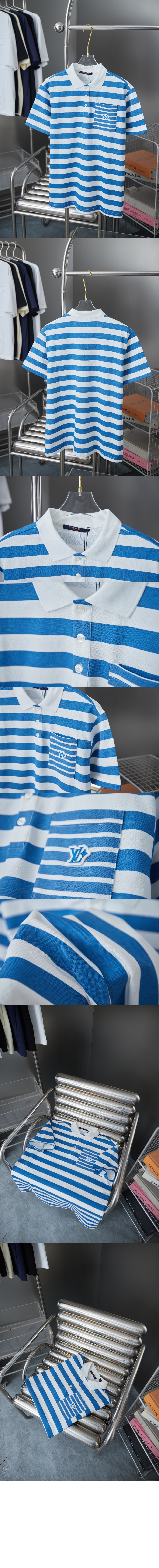 미러급레플리카사이트 | 명품레플리카 전문 쇼핑몰  | A퀄리티 - 모노그램 스트라이프드 폴로 셔츠 &gt; 루이비통
