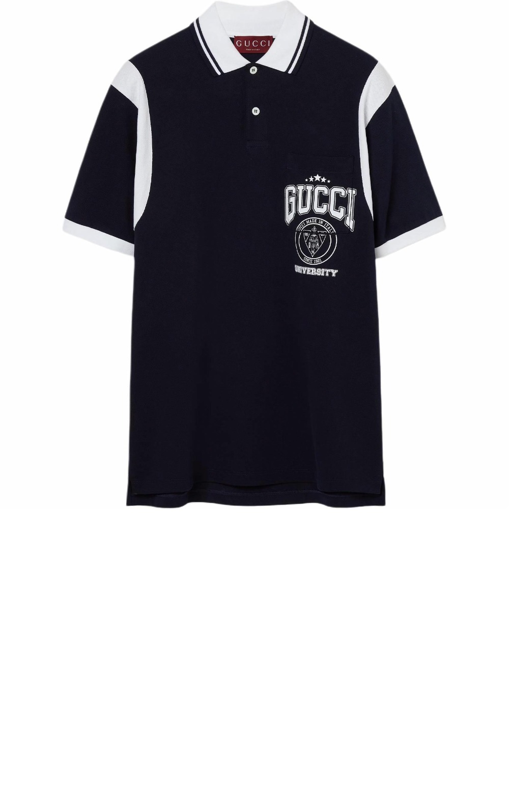 미러급레플리카사이트 | 명품레플리카 전문 쇼핑몰  | A퀄리티 - 프린트가 있는 면 피케 폴로 셔츠 > 구찌