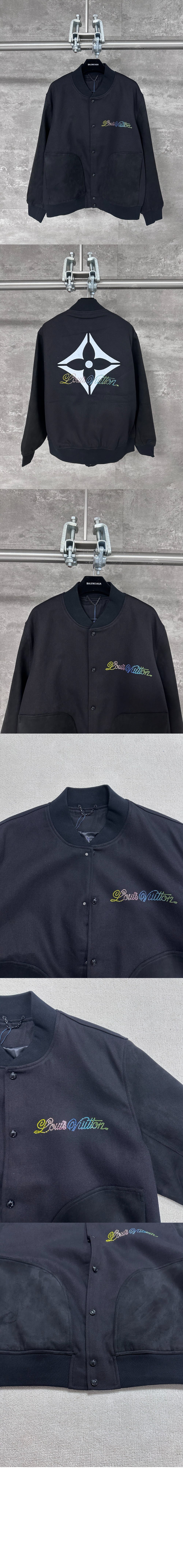 미러급레플리카사이트 | 명품레플리카 전문 쇼핑몰  | A퀄리티 - 레더 믹스 바시티 블루종 &gt; 루이비통