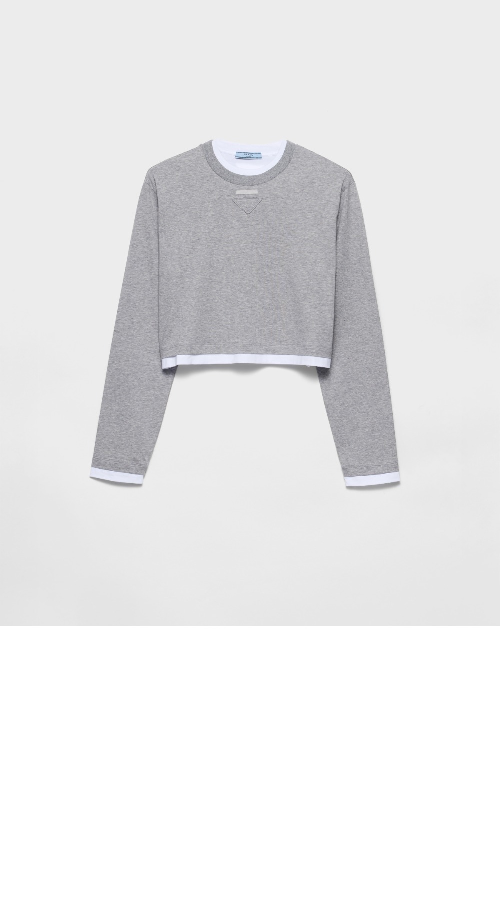 미러급레플리카사이트 | 명품레플리카 전문 쇼핑몰  | A퀄리티 - 긴 소매 코튼 저지 티셔츠 &gt; 프라다