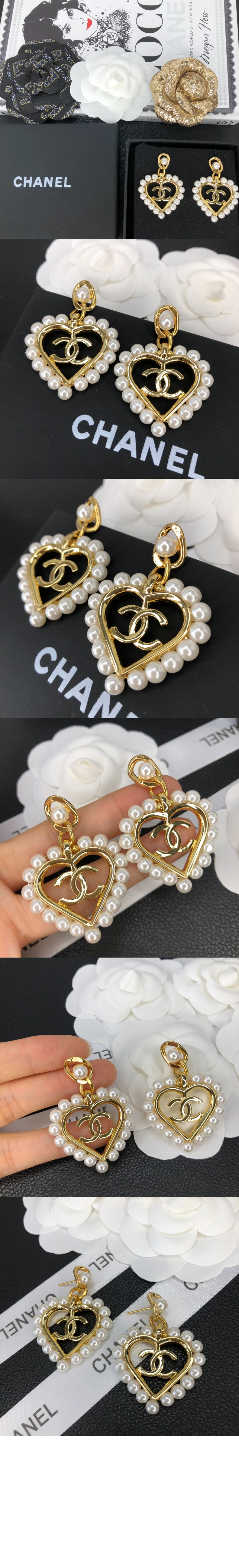 미러급레플리카사이트 | 명품레플리카 전문 쇼핑몰  | A퀄리티 - 진주 펄 하트 CC 이어링 AB2597 &gt; 샤넬