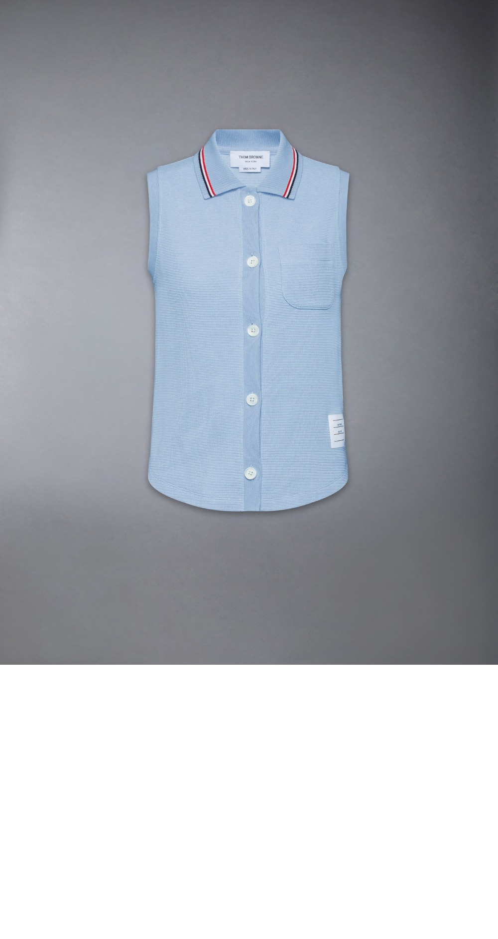 미러급레플리카사이트 | 명품레플리카 전문 쇼핑몰  | A퀄리티 - 코튼 와플 슬리브리스 버튼 셔츠 > 톰브라운