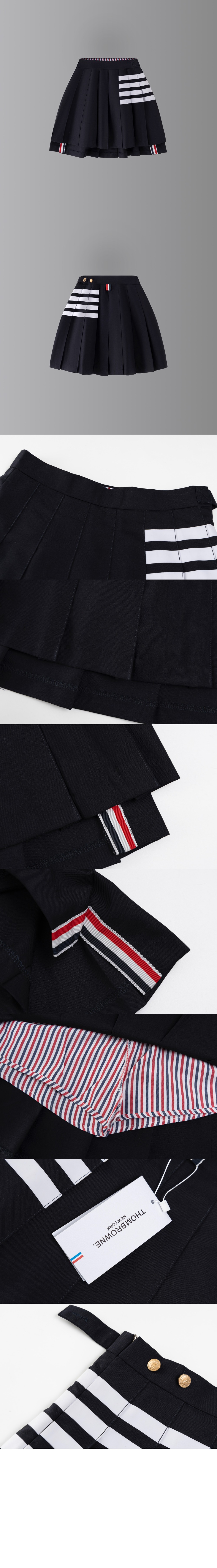 미러급레플리카사이트 | 명품레플리카 전문 쇼핑몰  | A퀄리티 - 사선 플리츠 미니 스커트 &gt; 톰브라운