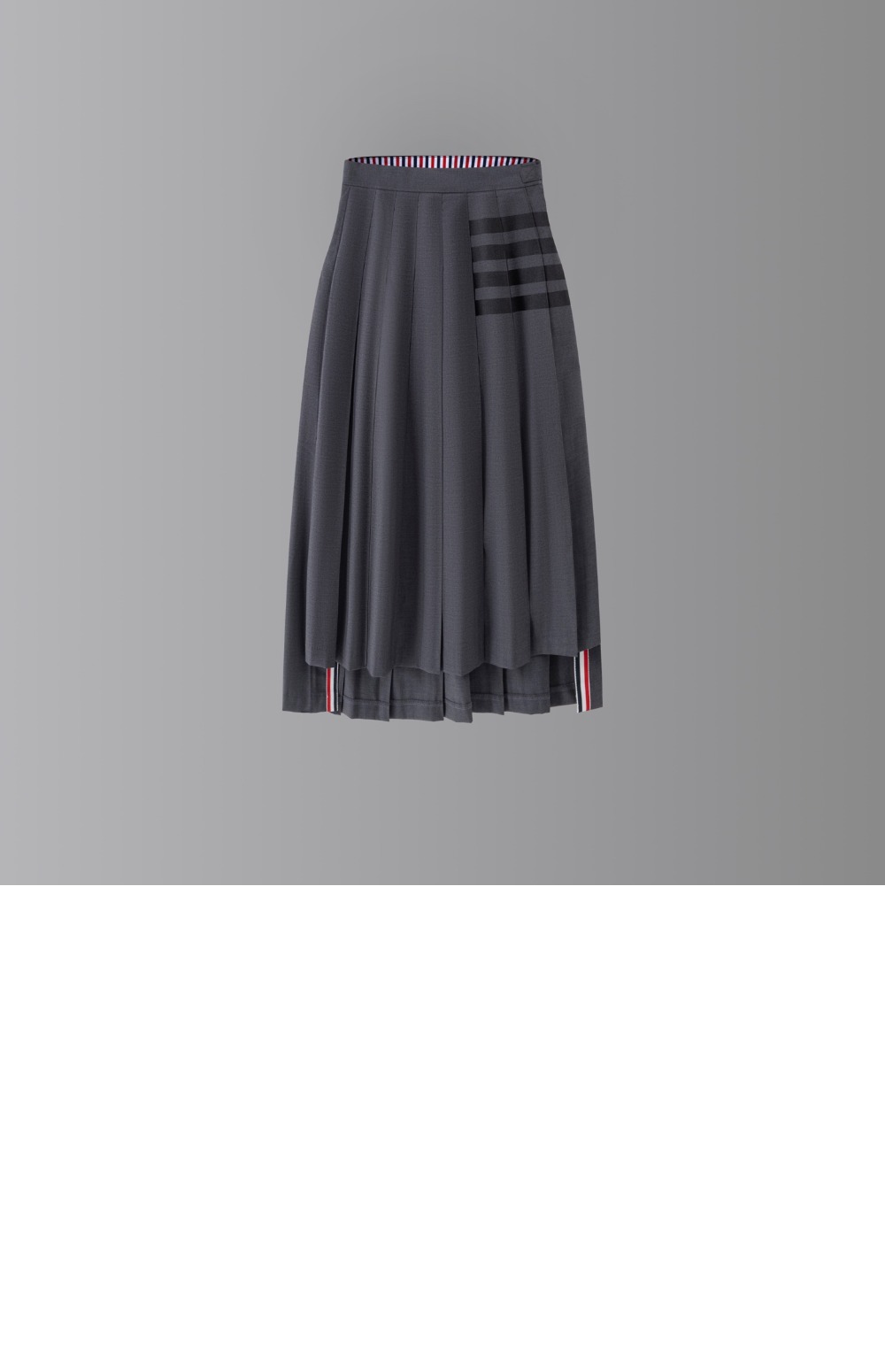 미러급레플리카사이트 | 명품레플리카 전문 쇼핑몰  | A퀄리티 - 플레인 위브 4바 플리츠 미디 스커트 &gt; 톰브라운