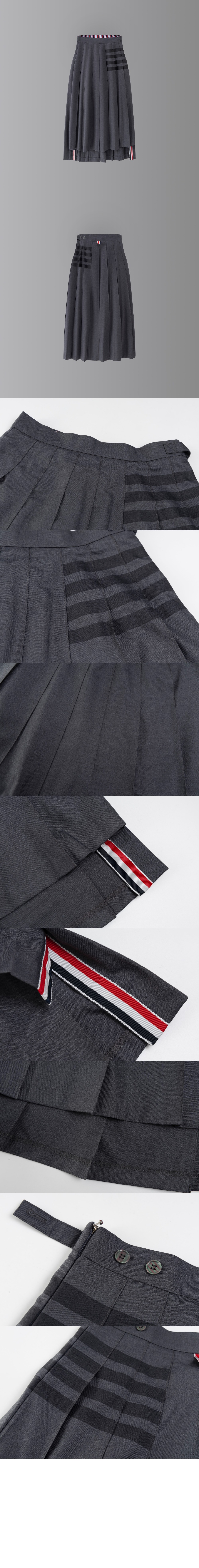 미러급레플리카사이트 | 명품레플리카 전문 쇼핑몰  | A퀄리티 - 플레인 위브 4바 플리츠 미디 스커트 &gt; 톰브라운