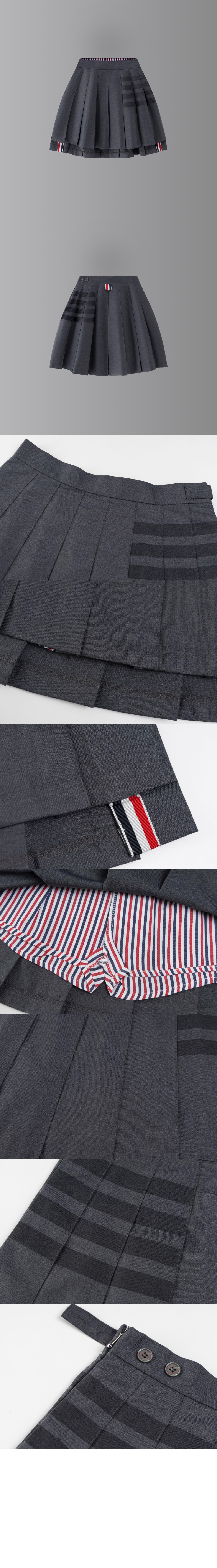 미러급레플리카사이트 | 명품레플리카 전문 쇼핑몰  | A퀄리티 - 사선 플리츠 미니 스커트 &gt; 톰브라운