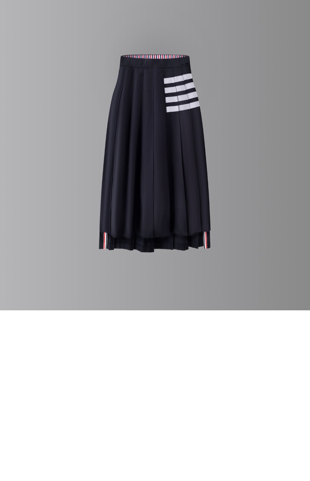 미러급레플리카사이트 | 명품레플리카 전문 쇼핑몰  | A퀄리티 - 플레인 위브 4바 플리츠 미디 스커트 &gt; 톰브라운