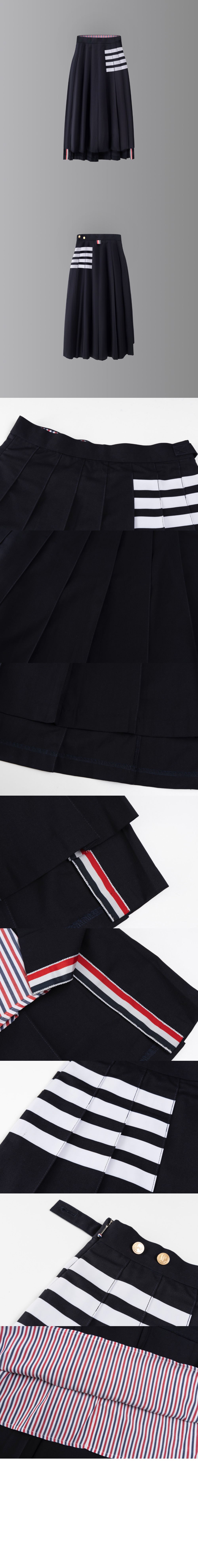 미러급레플리카사이트 | 명품레플리카 전문 쇼핑몰  | A퀄리티 - 플레인 위브 4바 플리츠 미디 스커트 &gt; 톰브라운