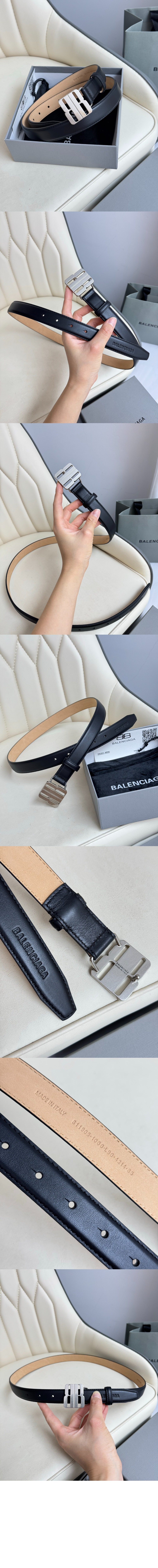 미러급레플리카사이트 | 명품레플리카 전문 쇼핑몰  | A퀄리티 - 나노 블랙 유광 얇은 소가죽 벨트 829005 &gt; 발렌시아가