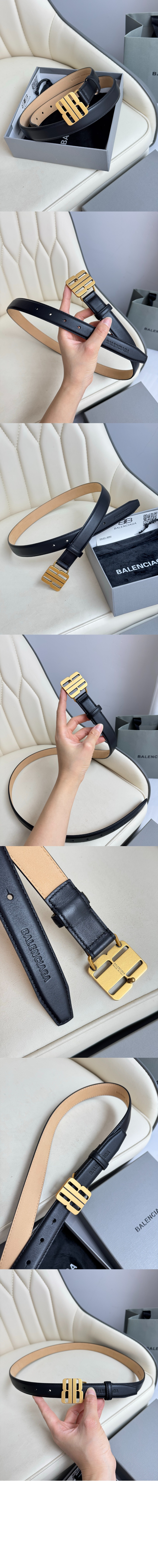 미러급레플리카사이트 | 명품레플리카 전문 쇼핑몰  | A퀄리티 - 나노 블랙 유광 얇은 소가죽 벨트 829005 &gt; 발렌시아가