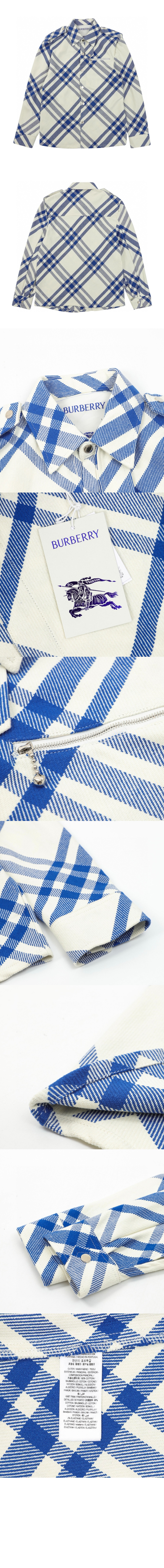 미러급레플리카사이트 | 명품레플리카 전문 쇼핑몰  | A퀄리티 - 대각선 스트라이프 지퍼 포켓 셔츠 &gt; 버버리