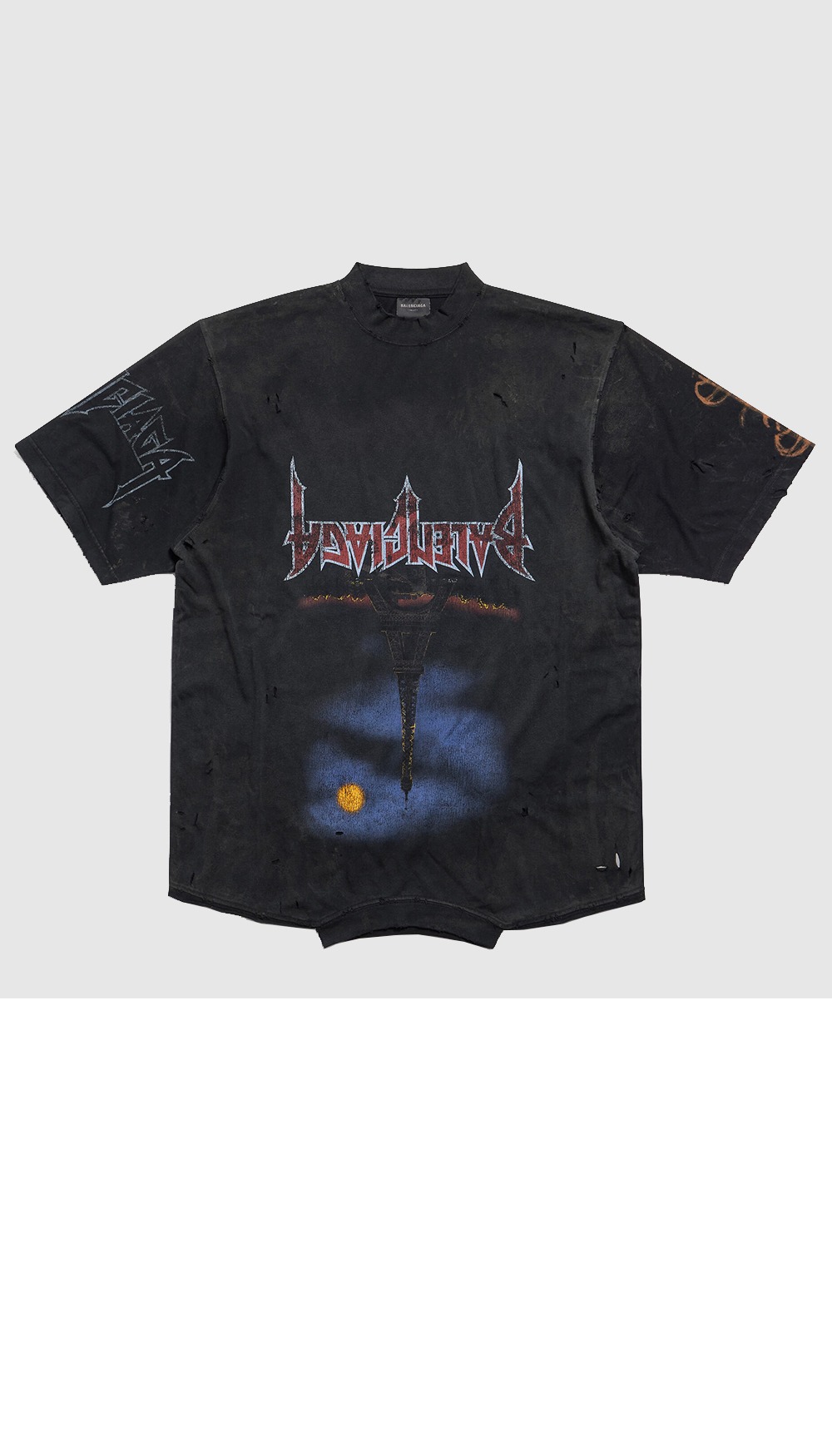 미러급레플리카사이트 | 명품레플리카 전문 쇼핑몰  | A퀄리티 - 파리 문 업사이드 다운 오버사이즈 티셔츠 &gt; 발렌시아가