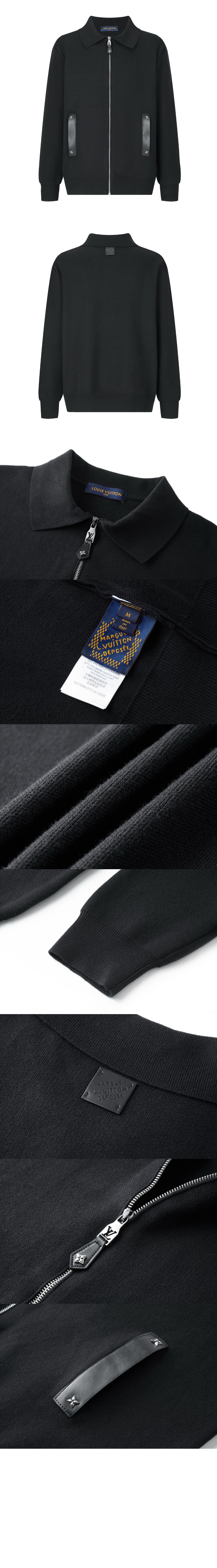 미러급레플리카사이트 | 명품레플리카 전문 쇼핑몰  | A퀄리티 - 니트 블루종 위드 레더 디테일 > 루이비통