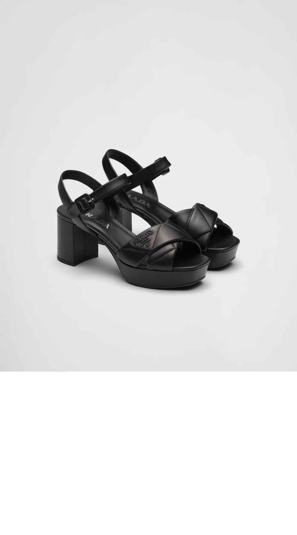 미러급레플리카사이트 | 명품레플리카 전문 쇼핑몰  | A퀄리티 - 퀼팅 나파 가죽 플랫폼 샌들 1XP43B &gt; 프라다