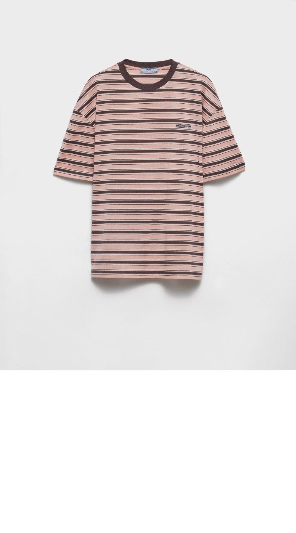 미러급레플리카사이트 | 명품레플리카 전문 쇼핑몰  | A퀄리티 - 스트라이프 리슬 코튼 티셔츠 &gt; 프라다