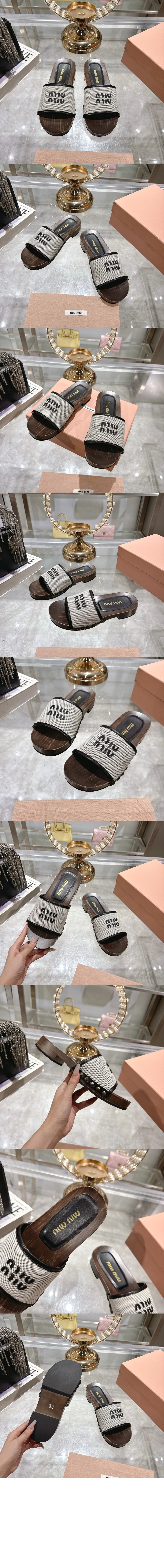 미러급레플리카사이트 | 명품레플리카 전문 쇼핑몰  | A퀄리티 - 캔버스 및 가죽 클로그 5Z445E &gt; 미우미우