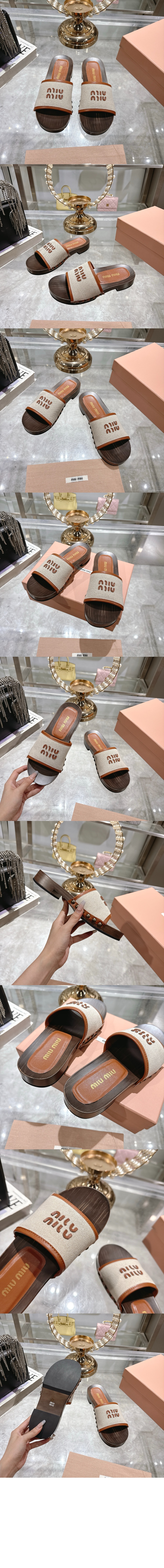 미러급레플리카사이트 | 명품레플리카 전문 쇼핑몰  | A퀄리티 - 캔버스 및 가죽 클로그 5Z445E &gt; 미우미우
