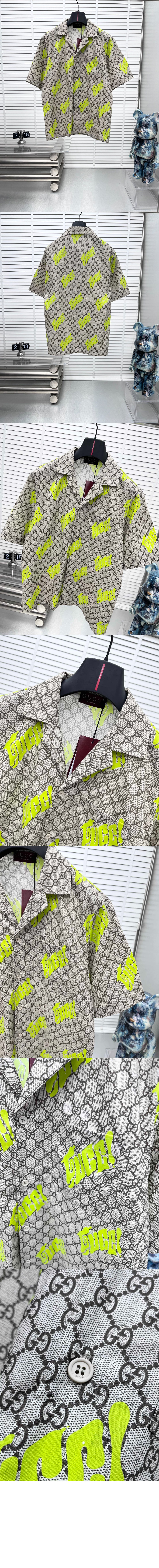 미러급레플리카사이트 | 명품레플리카 전문 쇼핑몰  | A퀄리티 - 프린트 코튼 포플린 볼링 셔츠 &gt; 구찌