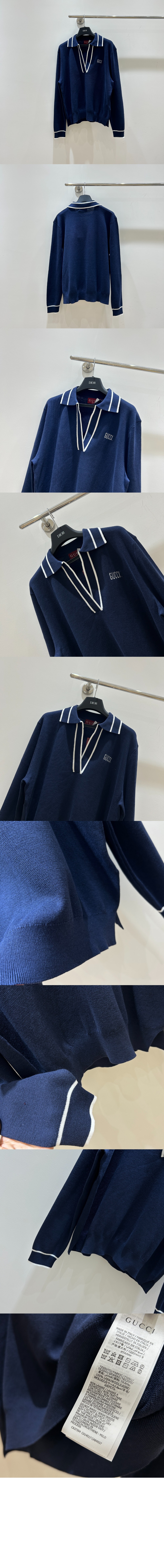 미러급레플리카사이트 | 명품레플리카 전문 쇼핑몰  | A퀄리티 - 로고 자카드 브이넥 폴로 셔츠 &gt; 구찌