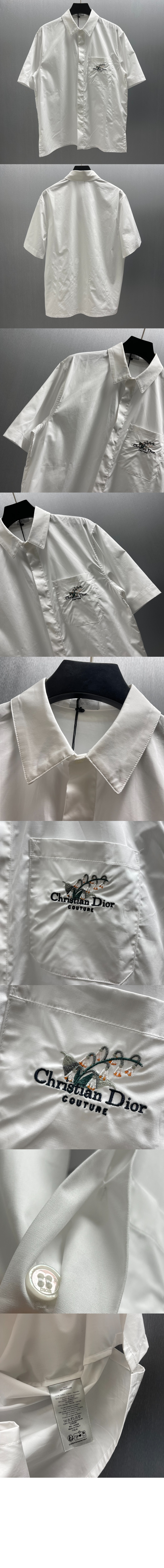 미러급레플리카사이트 | 명품레플리카 전문 쇼핑몰  | A퀄리티 - Christian Dior Couture 은방울꽃 자수 반소매 셔츠 &gt; 디올