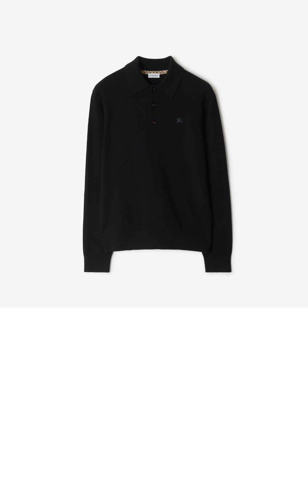 미러급레플리카사이트 | 명품레플리카 전문 쇼핑몰  | A퀄리티 - 롱 슬리브 캐시미어 블렌드 폴로셔츠 &gt; 버버리