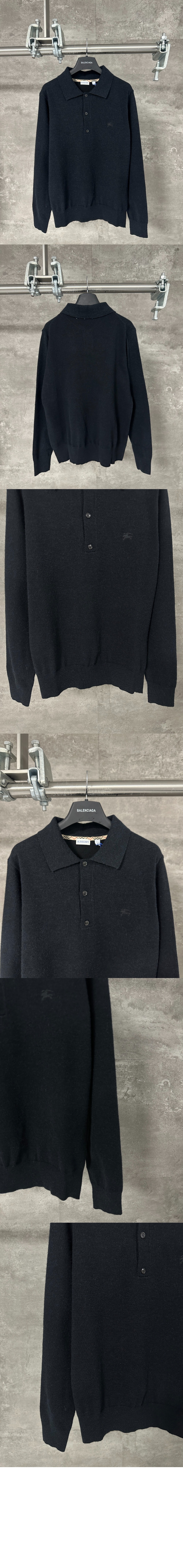 미러급레플리카사이트 | 명품레플리카 전문 쇼핑몰  | A퀄리티 - 롱 슬리브 캐시미어 블렌드 폴로셔츠 &gt; 버버리