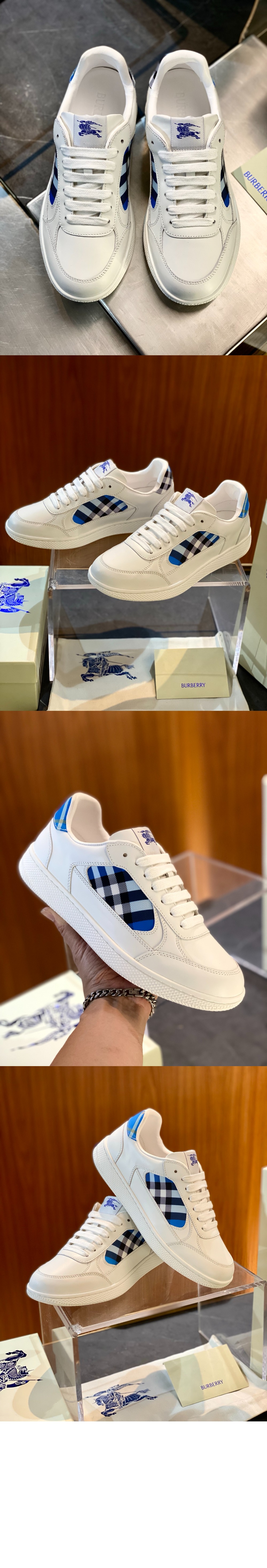 미러급레플리카사이트 | 명품레플리카 전문 쇼핑몰  | A퀄리티 - 레더 체크 테라스 스니커즈 811033 &gt; 버버리