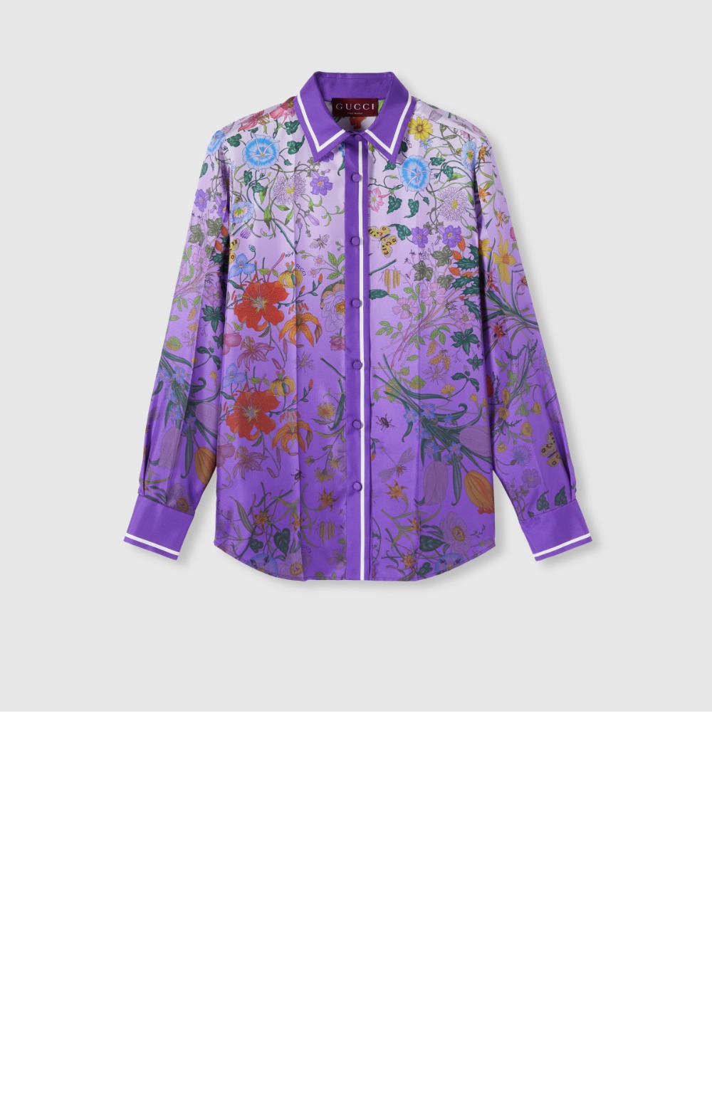 미러급레플리카사이트 | 명품레플리카 전문 쇼핑몰  | A퀄리티 - 프린트 실크 셔츠 > 구찌