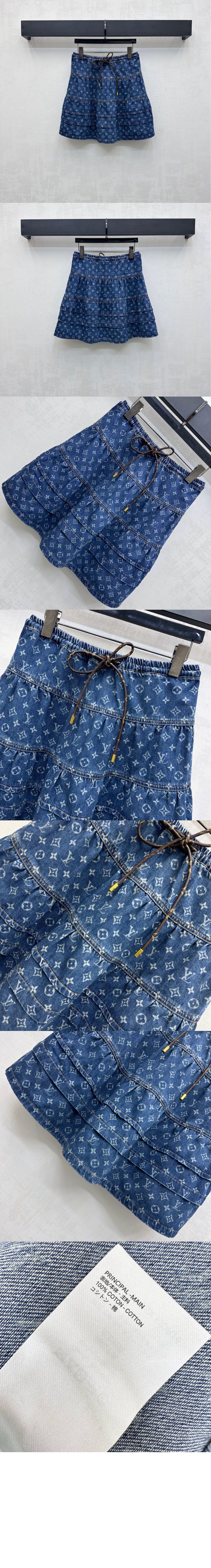 미러급레플리카사이트 | 명품레플리카 전문 쇼핑몰  | A퀄리티 - 모노그램 데님 티어드 스커트 &gt; 루이비통