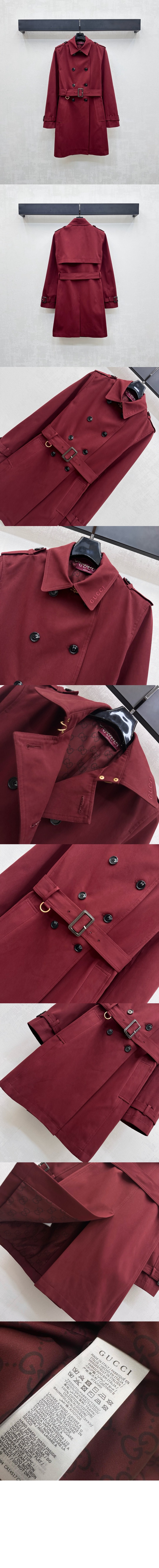미러급레플리카사이트 | 명품레플리카 전문 쇼핑몰  | A퀄리티 - 더블 개버딘 트렌치 코트 > 구찌