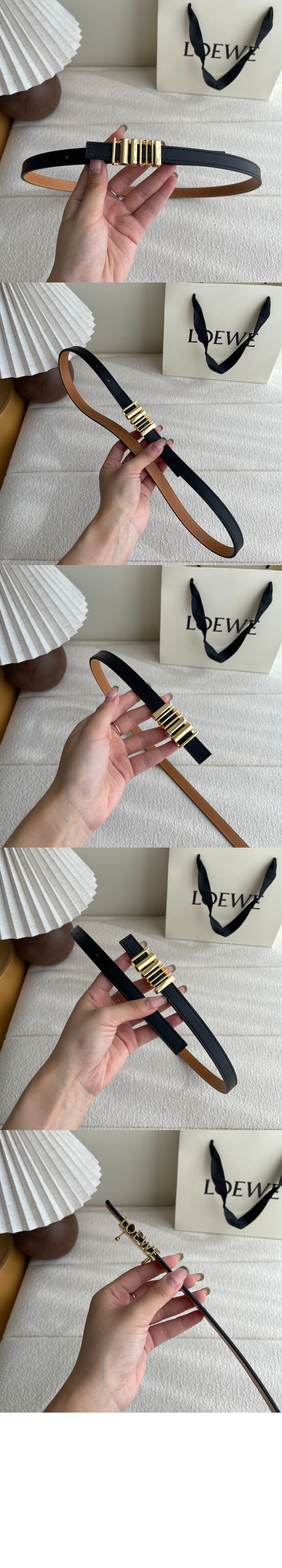 미러급레플리카사이트 | 명품레플리카 전문 쇼핑몰  | A퀄리티 - 클래식 송아지 가죽의 둥근 소프트 벨트 &gt; 로에베