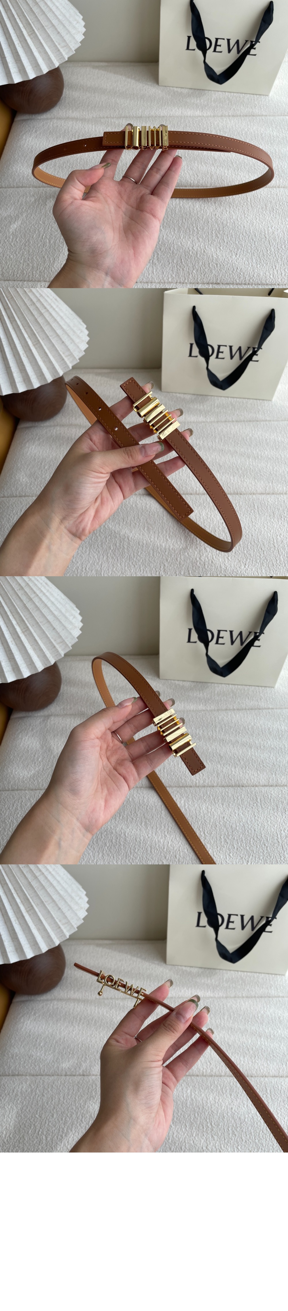 미러급레플리카사이트 | 명품레플리카 전문 쇼핑몰  | A퀄리티 - 클래식 송아지 가죽의 둥근 소프트 벨트 &gt; 로에베