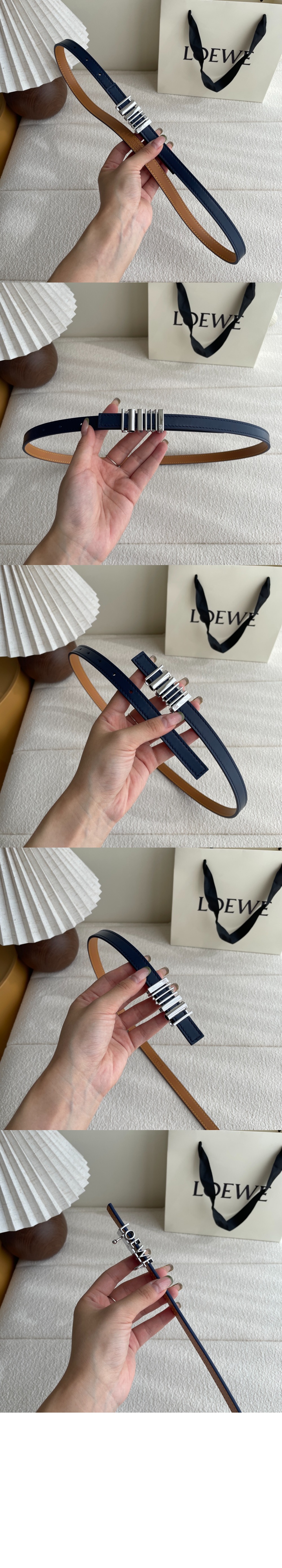 미러급레플리카사이트 | 명품레플리카 전문 쇼핑몰  | A퀄리티 - 클래식 송아지 가죽의 둥근 소프트 벨트 &gt; 로에베