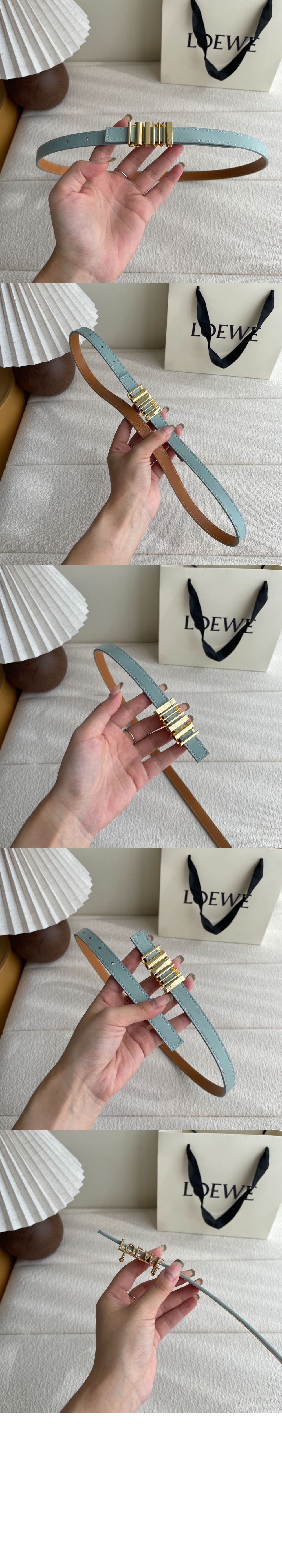 미러급레플리카사이트 | 명품레플리카 전문 쇼핑몰  | A퀄리티 - 클래식 송아지 가죽의 둥근 소프트 벨트 &gt; 로에베