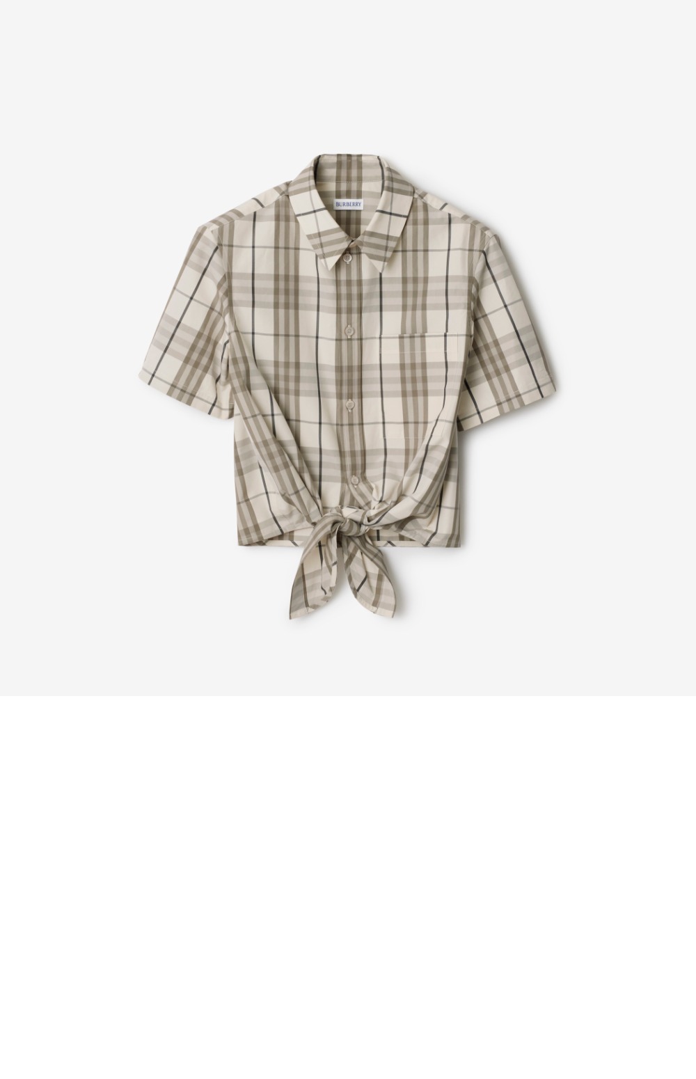 미러급레플리카사이트 | 명품레플리카 전문 쇼핑몰  | A퀄리티 - 크롭 체크 코튼 셔츠 &gt; 버버리