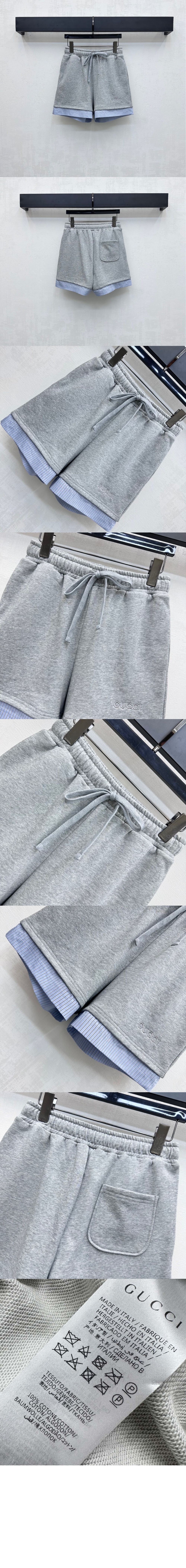 미러급레플리카사이트 | 명품레플리카 전문 쇼핑몰  | A퀄리티 - 자수가 들어간 코튼 저지 반바지 &gt; 구찌