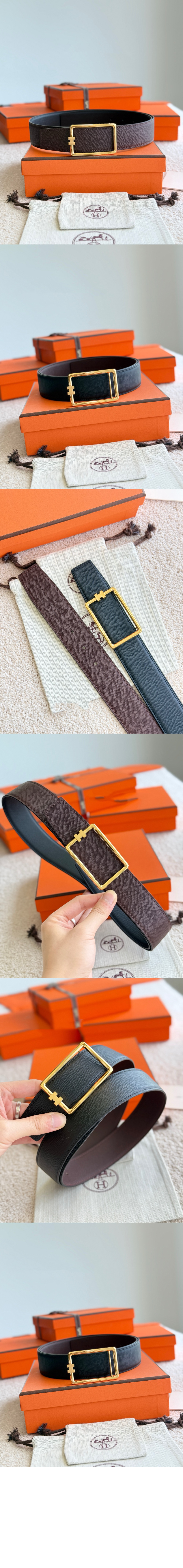 미러급레플리카사이트 | 명품레플리카 전문 쇼핑몰  | A퀄리티 - 튜브 H 버클 양면 가죽 벨트 &gt; 에르메스