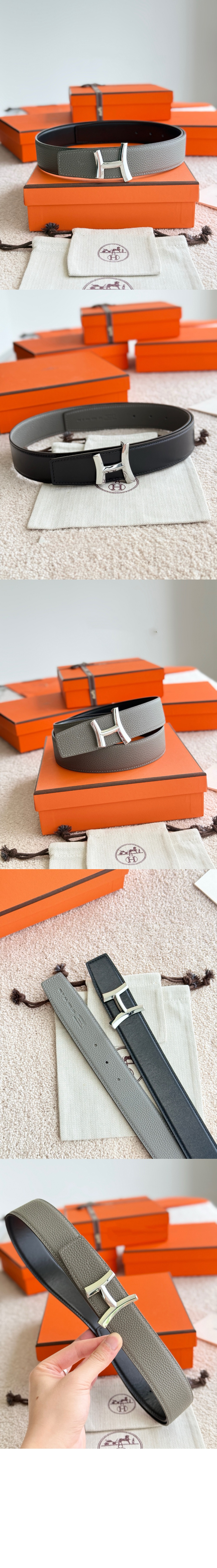 미러급레플리카사이트 | 명품레플리카 전문 쇼핑몰  | A퀄리티 - 버클 및 리버서블 가죽 스트랩 벨트 &gt; 에르메스
