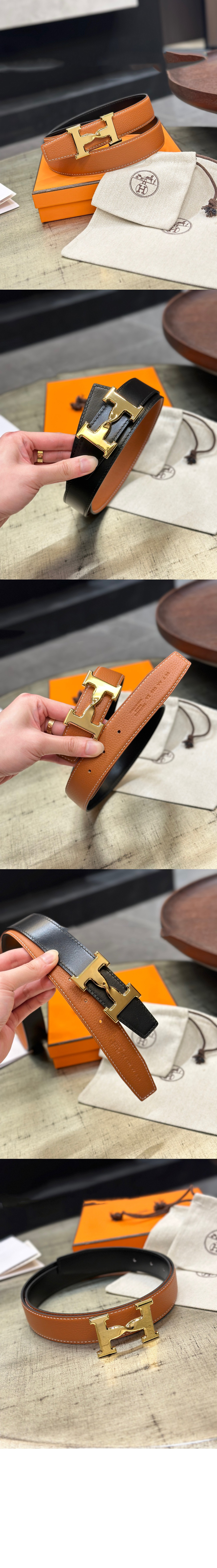 미러급레플리카사이트 | 명품레플리카 전문 쇼핑몰  | A퀄리티 - 에이치트위스트 버클 양면 가죽 벨트 &gt; 에르메스