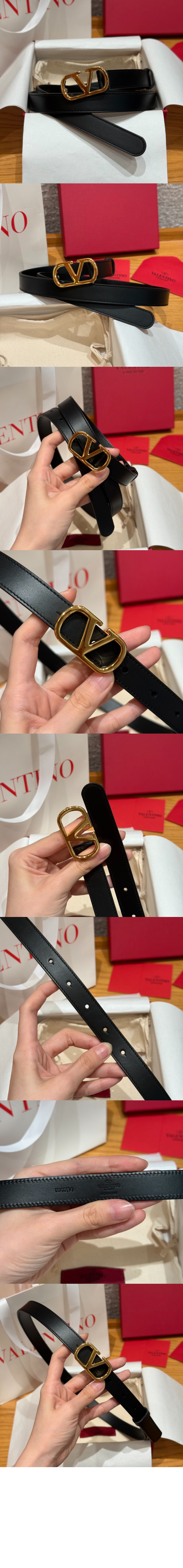 미러급레플리카사이트 | 명품레플리카 전문 쇼핑몰  | A퀄리티 - 반짝이는 송아지 가죽의 브이로고 시그니처 벨트 &gt; 발렌티노