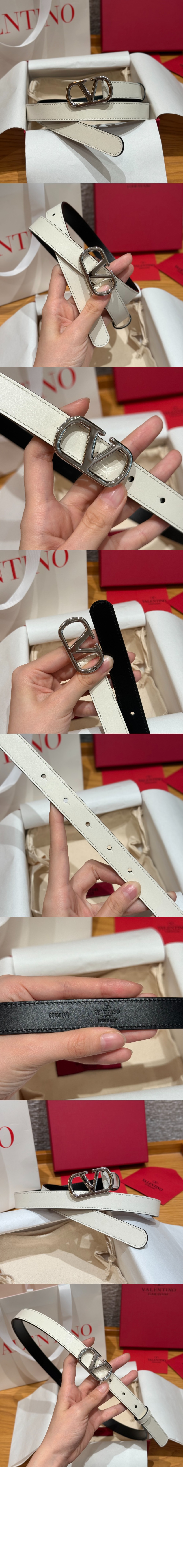 미러급레플리카사이트 | 명품레플리카 전문 쇼핑몰  | A퀄리티 - 반짝이는 송아지 가죽의 브이로고 시그니처 벨트 &gt; 발렌티노