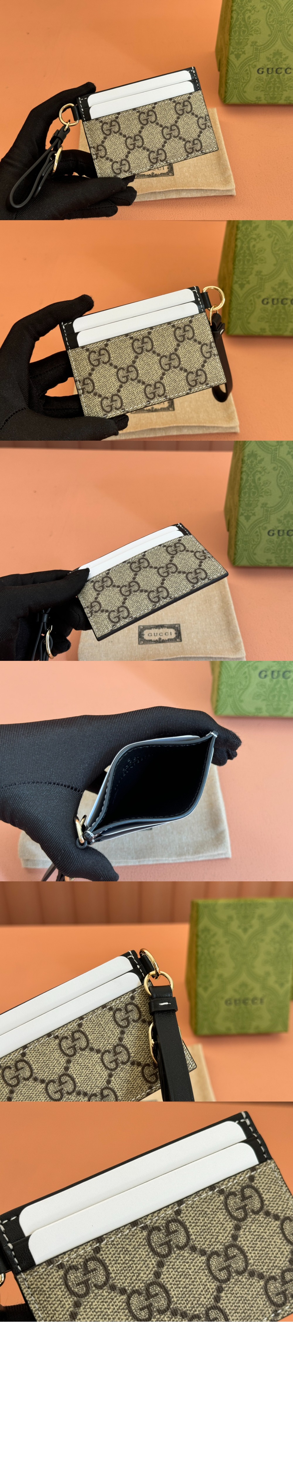 미러급레플리카사이트 | 명품레플리카 전문 쇼핑몰  | A퀄리티 - GG 엠블럼 스트랩 카드 케이스 819121 &gt; 구찌