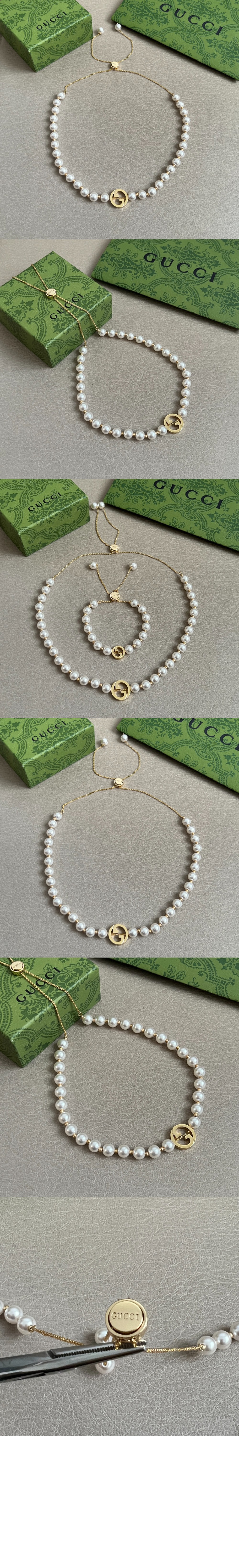 미러급레플리카사이트 | 명품레플리카 전문 쇼핑몰  | A퀄리티 - 인터로킹 펄 목걸이 839031 &gt; 구찌