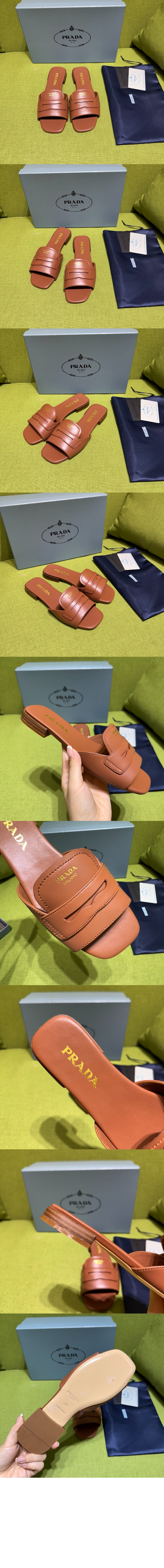미러급레플리카사이트 | 명품레플리카 전문 쇼핑몰  | A퀄리티 - 가죽 슬라이드 샌들 1XX781 > 프라다