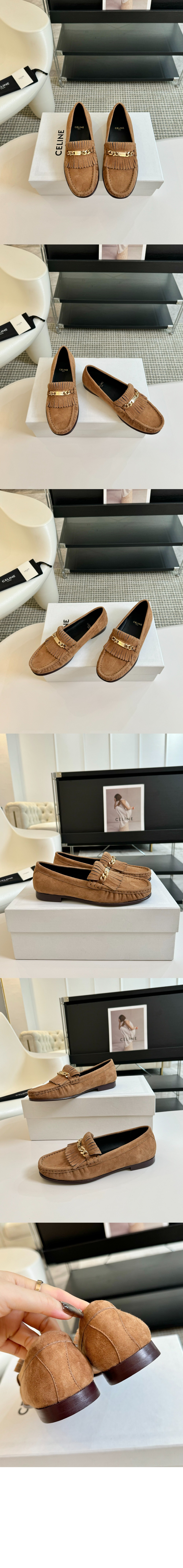 미러급레플리카사이트 | 명품레플리카 전문 쇼핑몰  | A퀄리티 - 체인 레더 스웨이드 태슬 로퍼 356563 &gt; 셀린느